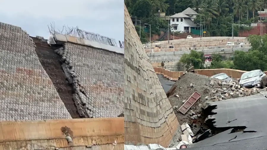national highway collapsed