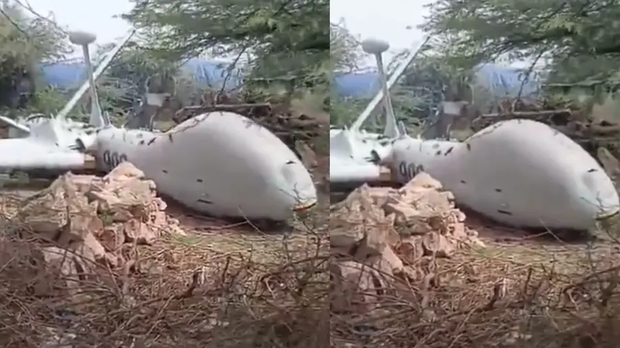 navy uav crash gujarat