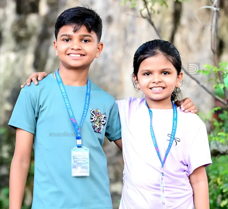 നിരൺ ബിനുവും നിവേദ്യ ബിനുവും