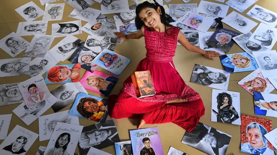 niva with harrypotter drawing