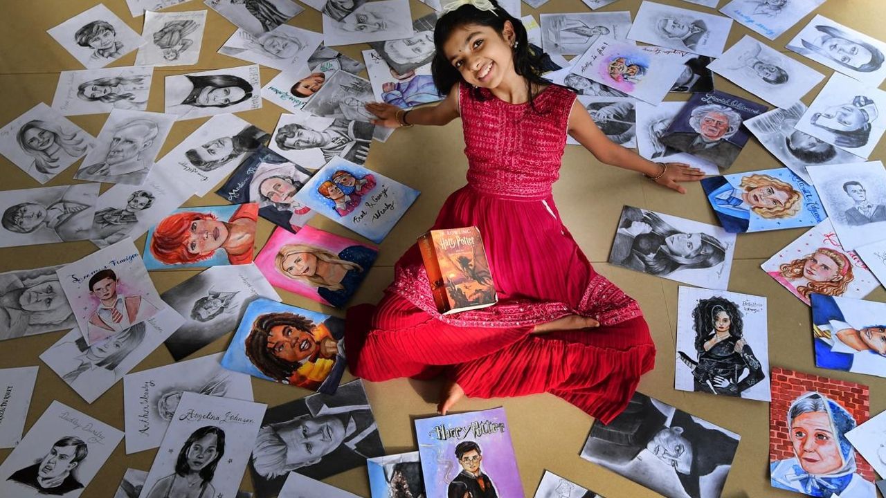 niva with harrypotter drawing