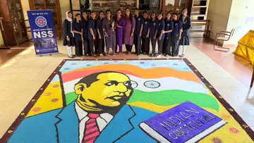 nss constitution rangoli 2025