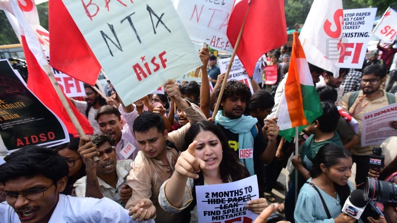 nta sfi protest delhi