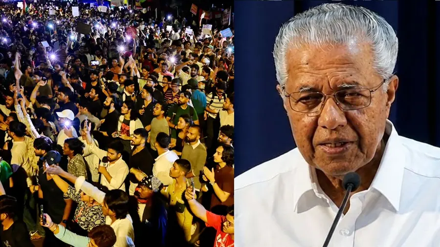pinarayi vijayan cjp protest