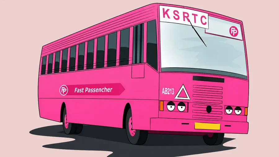 pink bus