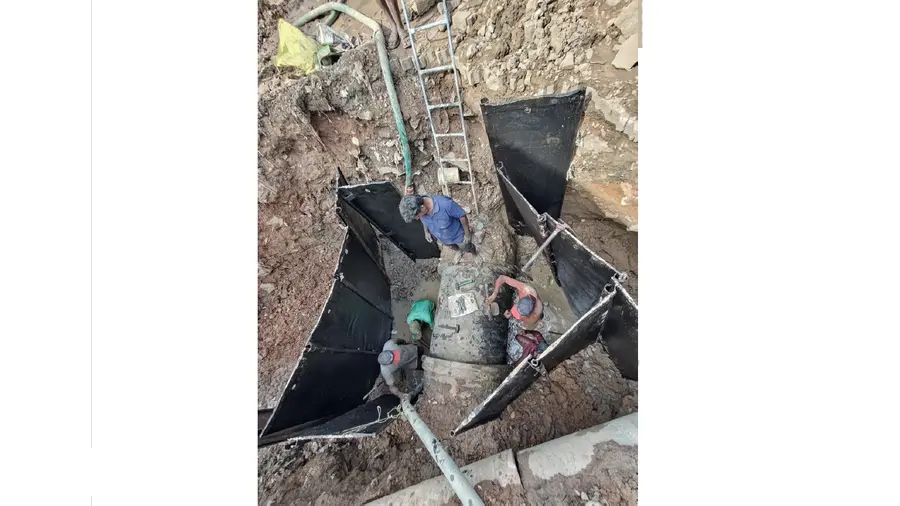Water supply disrupted.