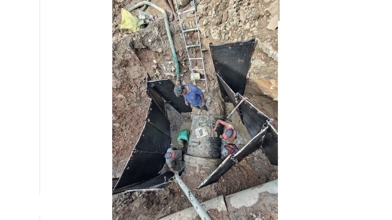Water supply disrupted.