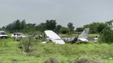plane crash baramathi