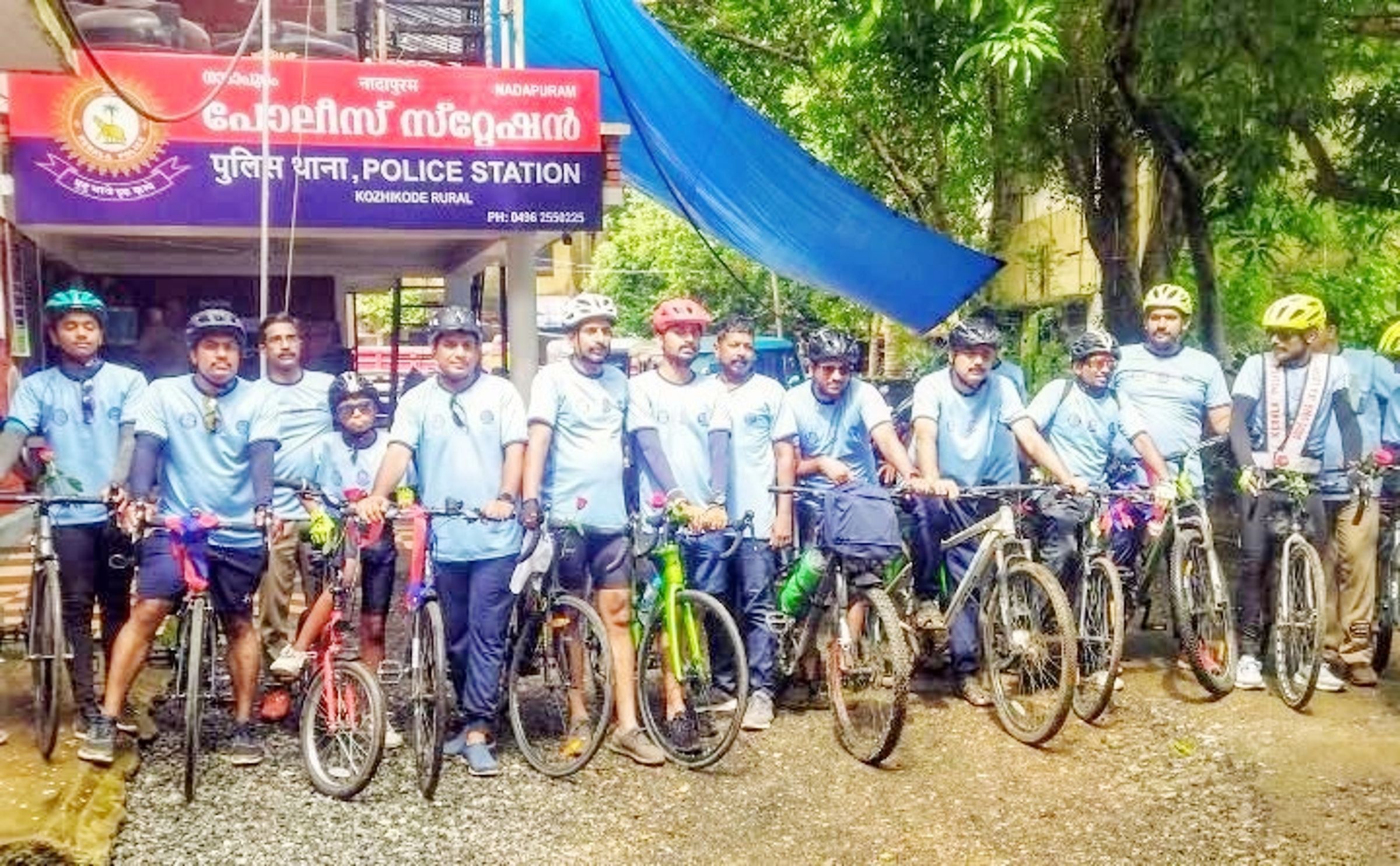 റൂറൽ പൊലീസിന്റെ ലഹരിവിരുദ്ധ ക്യാമ്പയിന്റെ ഭാഗമായി നാദാപുരത്തെത്തിയ സൈക്കിൾ റാലി
