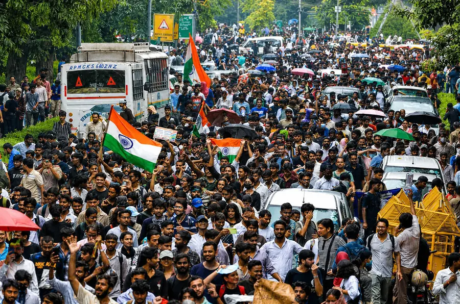ജന്തർ മന്തറിൽ നടന്ന ജെൻ സീ പ്രക്ഷോഭത്തിനെത്തിയ വിദ്യാർഥികൾ പാർലമെന്റിലേക്ക് മാർച്ച് ചെയ്യുന്നു കടപ്പാട്: ഗൂഗിൾ
