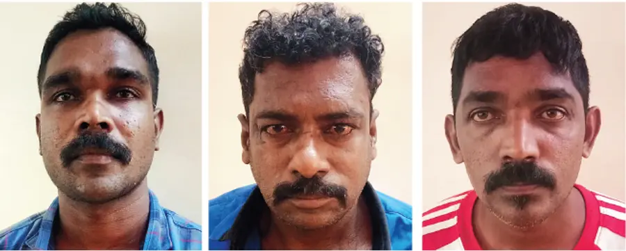 പിടിയിലായ പ്രതികൾ