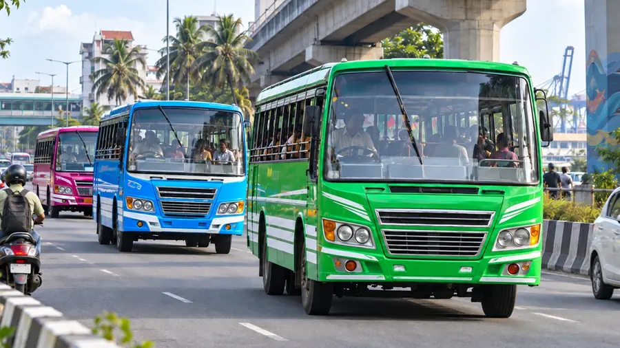private buses ai image