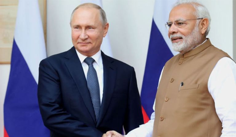 putin arrived in india for indo russia summit