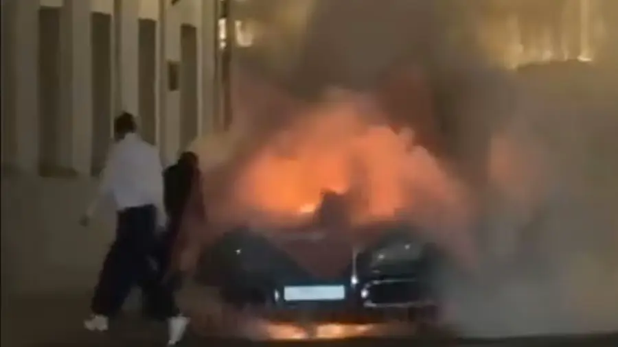 putin car fire