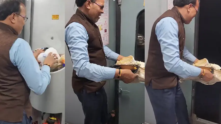 railways-staff-dumps-trash.