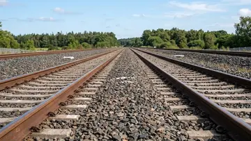 railway track ai image