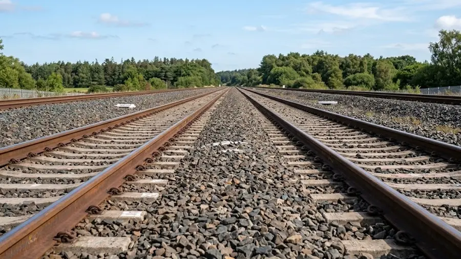 railway track ai image