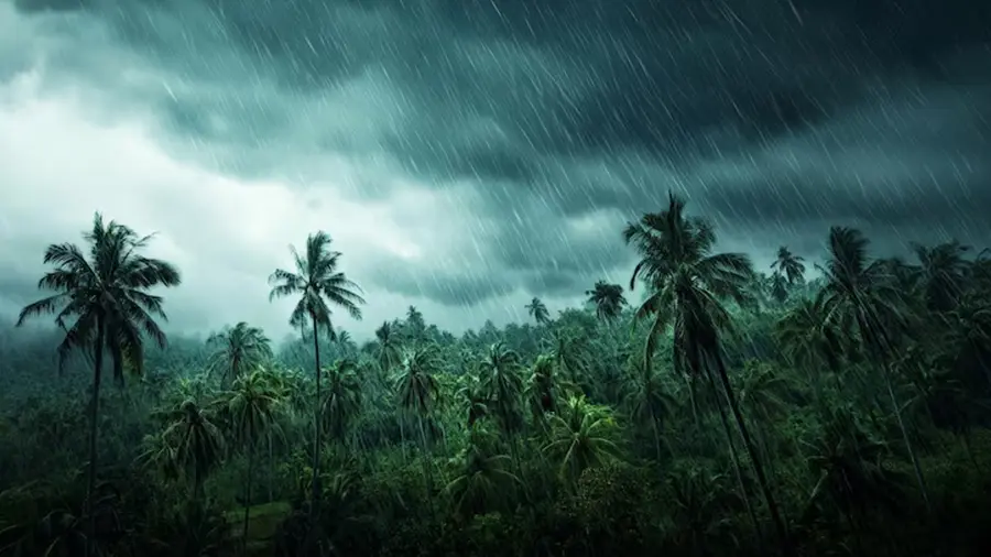 heavy rain