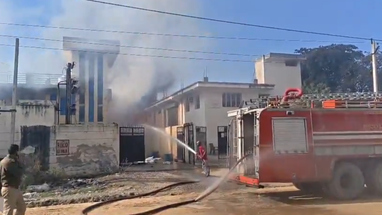 rajasthan factory fire breaks out
