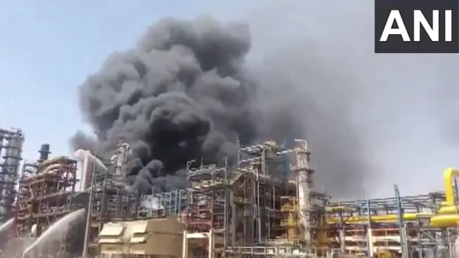 rajasthan refinery fire break out