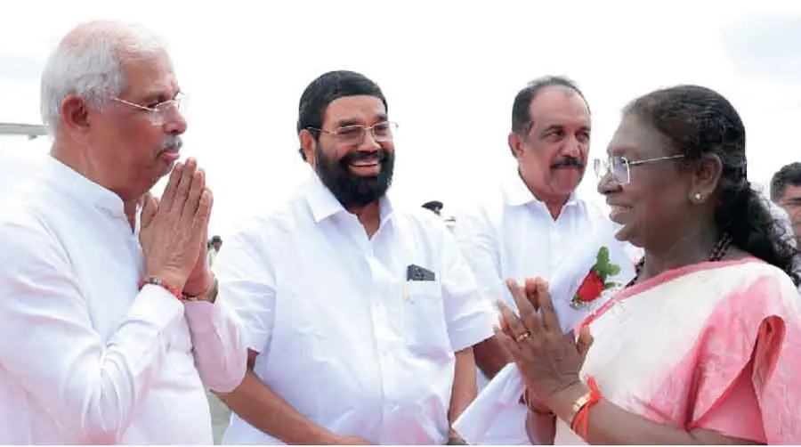 President droupadi murmu concludes kerala visit