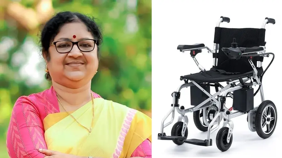 r bindu wheelchair