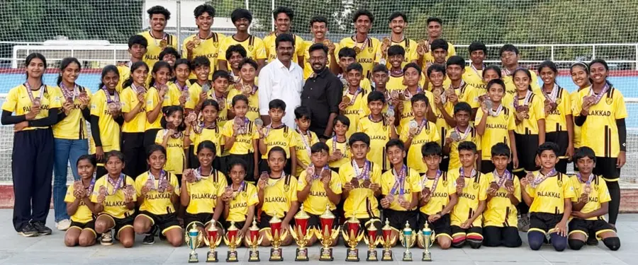 സംസ്ഥാന റോളർ ഹോക്കി ചാമ്പ്യൻഷിപ്പിൽ മികച്ച നേട്ടം കരസ്ഥമാക്കിയ പാലക്കാട്‌ ടീം