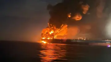 russian oil tanker attacked