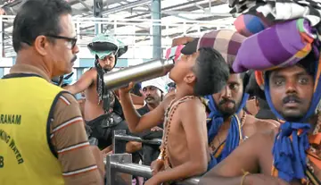 boiled water supply for Sabarimala pilgrims