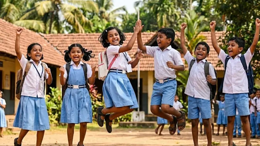 school students happy