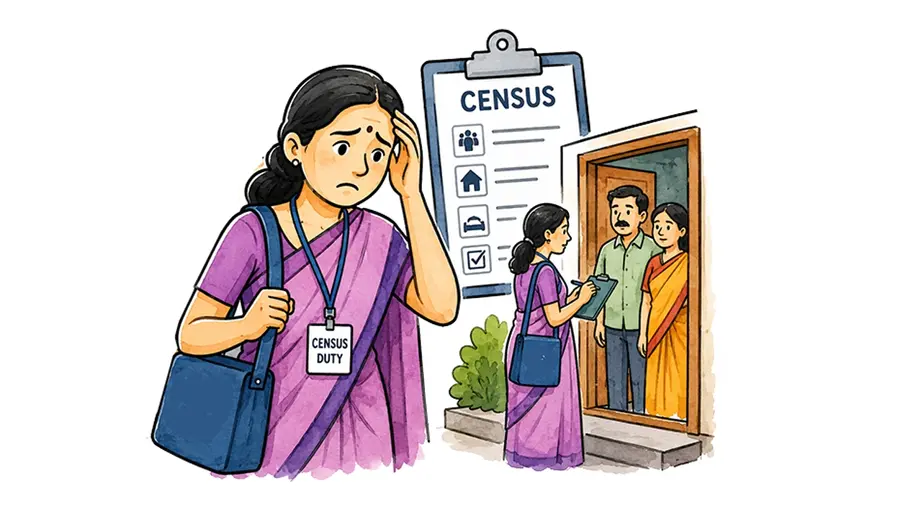 school teacher census duty