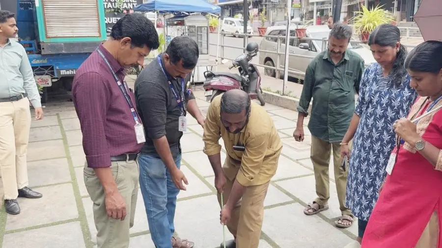 നഗരസഭ ആരോഗ്യവിഭാഗം നടത്തിയ പരിശോധന