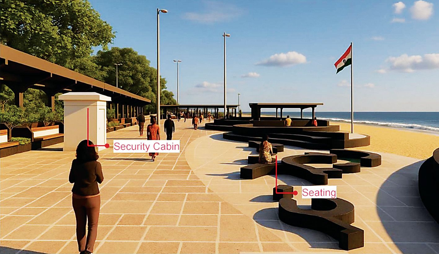 ഗ്ലോബൽ വാട്ടർ വണ്ടർലാൻഡ് പദ്ധതിയിൽ ബീച്ചിൽ നടപ്പാക്കുന്ന നിർമാണ പ്രവർത്തനങ്ങളുടെ രൂപരേഖ