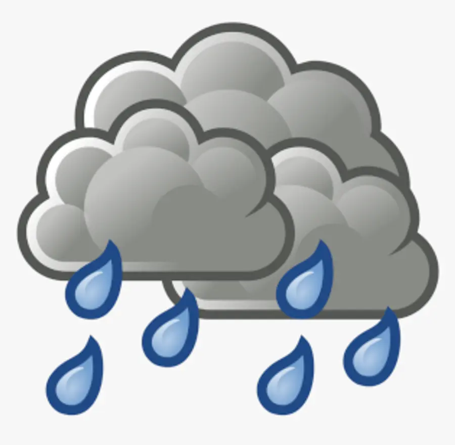 Rain and lightning