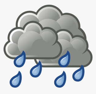 Rain and lightning
