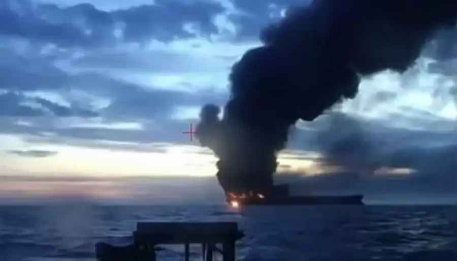 russian tanker attacked