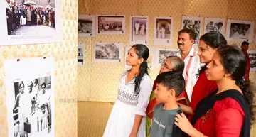 സീനിയർ ജേണലിസ്റ്റ് ഫോറം സംസ്ഥാന സമ്മേളനത്തിന്റെ ഭാഗമായി കടപ്പാക്കട സ്പോർട്സ് ക്ലബ്ബിൽ ഒരുക്കിയ വാർത്താ ചിത്ര പ്രദർശനത്തിൽനിന്ന്