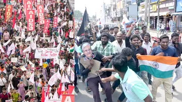 sfi protest kolkata chennai