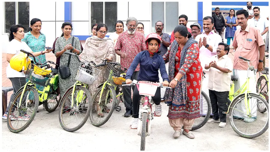 വട്ടിയൂർക്കാവിൽ തുടങ്ങിയ ഷീ സൈക്ലിങ് പരിശീലനം
