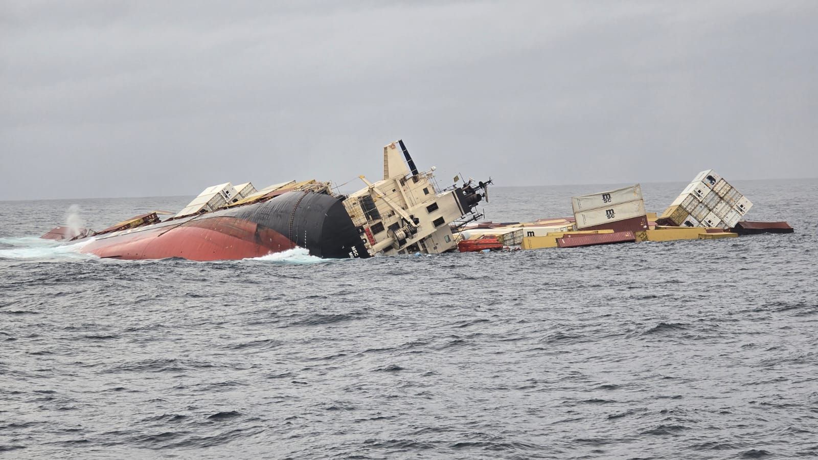 MSC container ship sinking 
