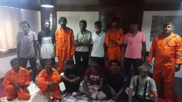 ship sink workers