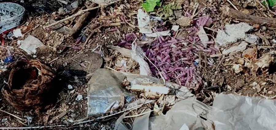 പാലക്കാട് മേപ്പറമ്പിൽ ഉപേക്ഷിച്ച നിലയിൽ കണ്ടെത്തിയ സൂചികൾ
