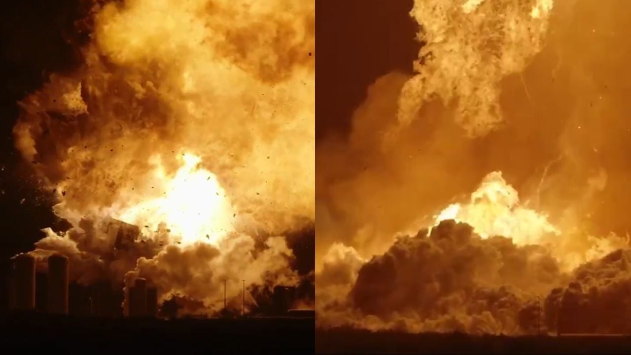 space x explosion