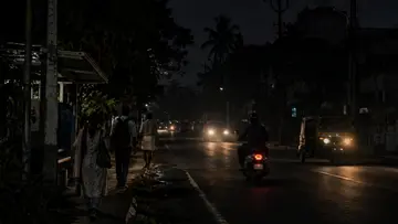 street in dark