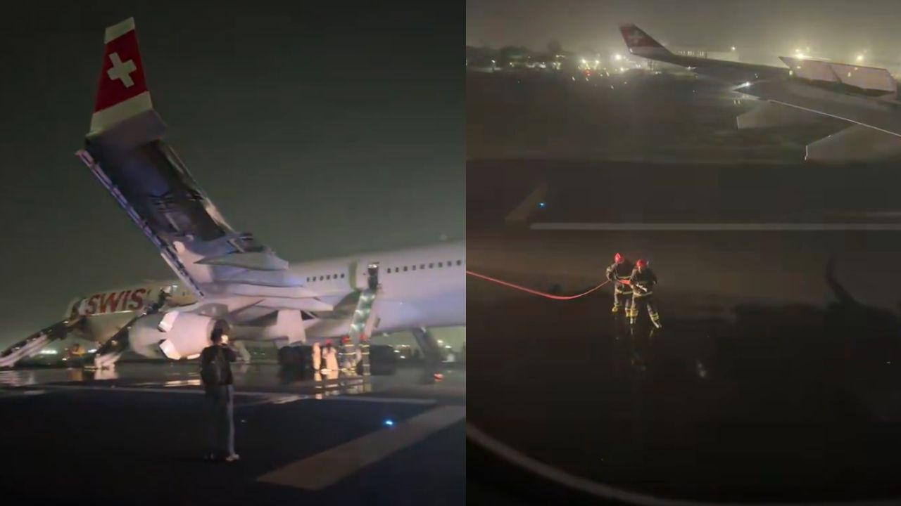 swiss flight fire