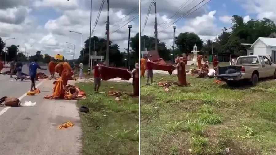 thailand_8 killed_accident_monks