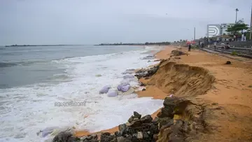 tide kollam beach sea m s sreedhar lal