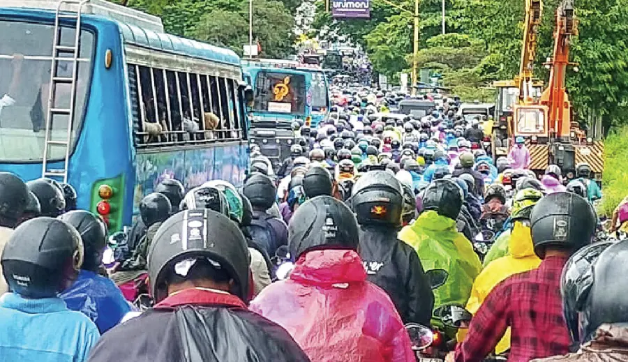 traffic block ernakulam