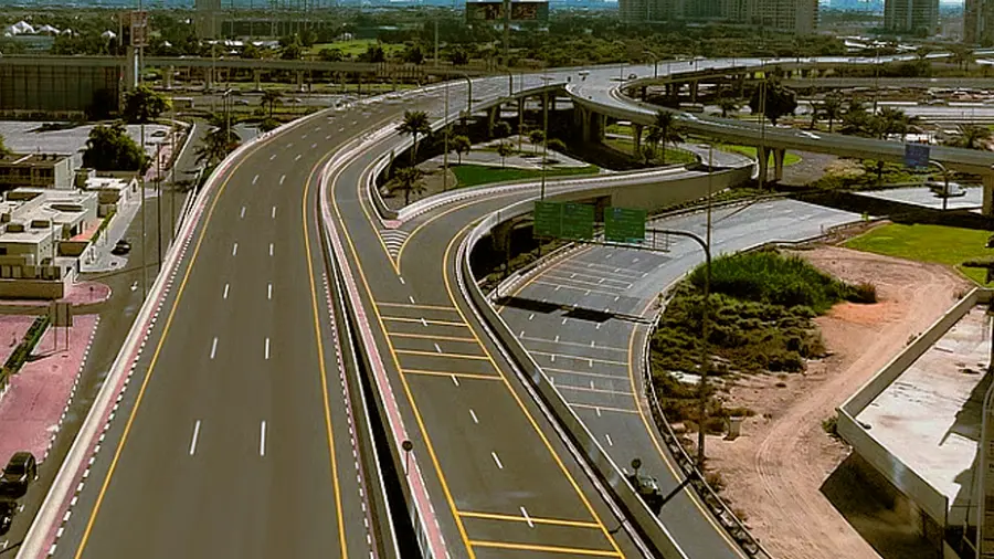 traffic diversion uae