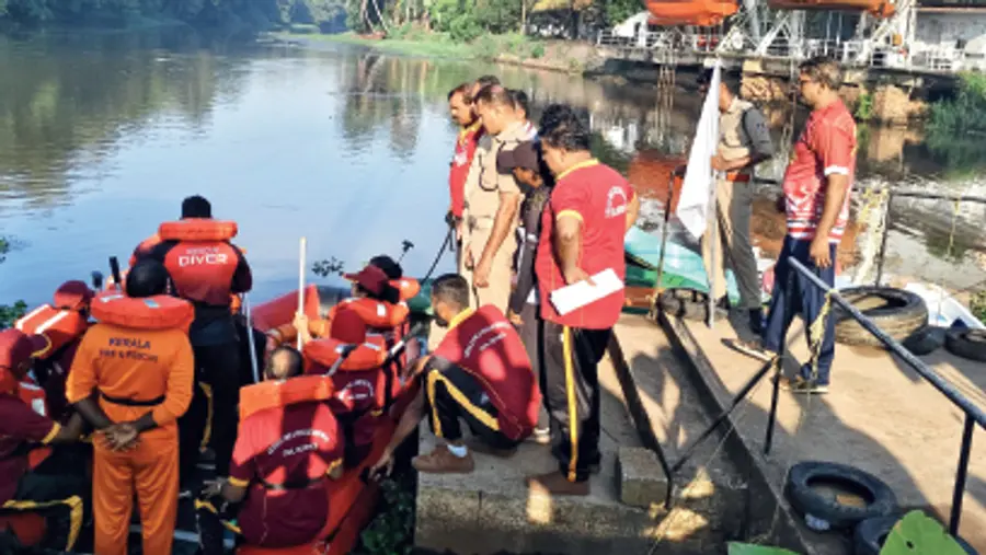 Flood rescue operation training